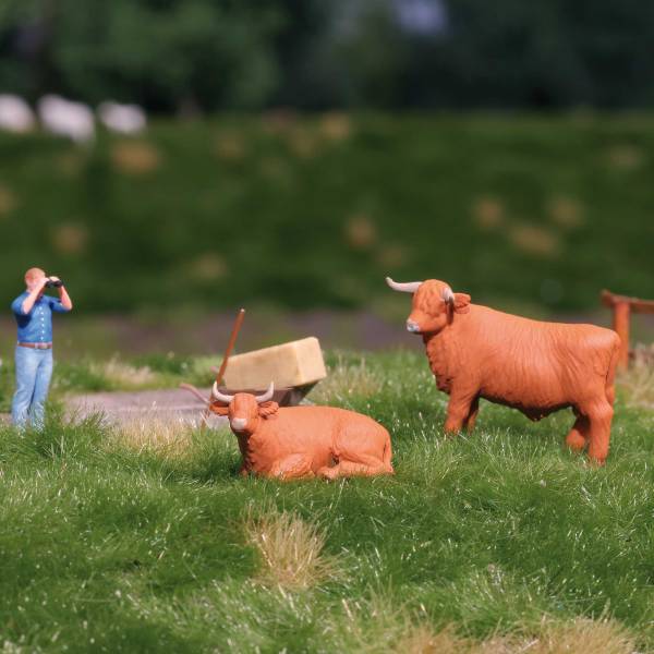 BUSCH 79893 - A-Set: Kuh mit Stier H0